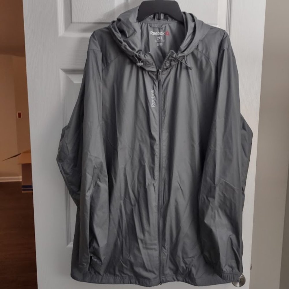 New light grey wind breaker 2XL